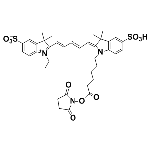 CAS 146368-14-1 Cy5-NHS酯（C37H43N3O10S2)