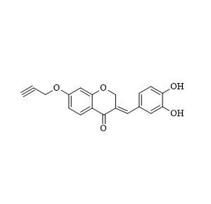 N/A/炔基化苏木酮A/3-(3,4-dihydroxybenzylidene)-7-(prop-2-yn-1-yloxy)chroman-4-one