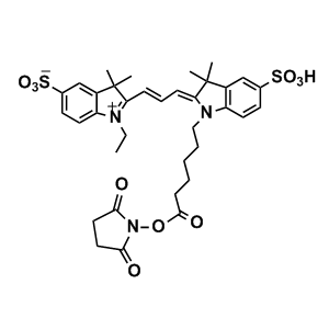 CAS 146368-16-3 Cy3-NHS酯（C35H41N3O10S2）      554nm、555nm
